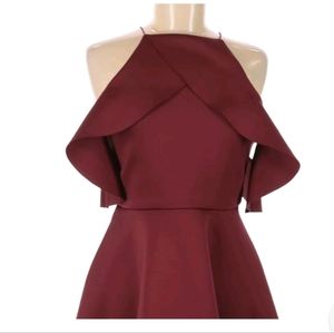 Kimchi Blue Heart of the Ocean Fit & Flare Mini Dress Women's Burgundy